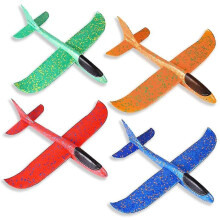 Set of 4 toy airplanes, 48cm foam gliders, hand-launched, fun planes