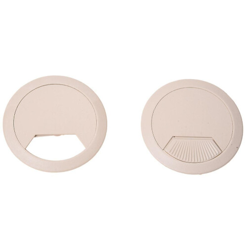5 Pcs 70mm Dia Round Grommet Cable Hole Covers For Computer Desk 2