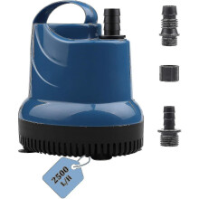 Mini pompa sommersa per acqua 2500 l/h 40 W 230 V prevalenza 2,3 m cavo 2,5 m Per giardino, acquario, laghetto, fontana