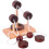 4pcs Classic Wooden Rope Puzzle Set Ring Puzzles String Solution Brain Teaser (ruigou) 3