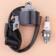 Κιτ πολλαπλασιαστή και μπουζί για Stihl FS400 FS450 FS480 FR450 FR480 SP400 Θαμνοκοπτικά 4128 400 1306--