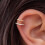 Ψεύτικο piercing έλικας, σκουλαρίκι μανσέτα χωρίς piercing, χρυσό 3