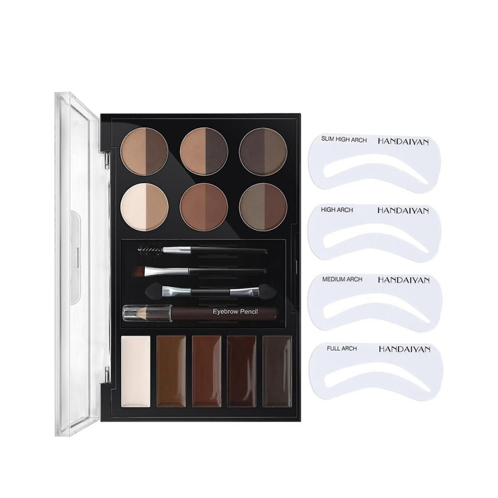 Eyebrow Powder Palette Waterproof Long-lasting Pomade Eye Brow Makeup Eyebrow Enhancer Cosmetics F