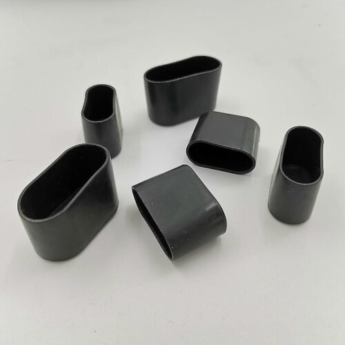 Σετ 16 καλύμματα ποδιών καρέκλας, 40 x 20 mm, μαύρο 1
