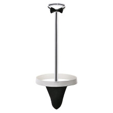 Tanga con pajarita sexy para hombre, disfraz de camarero, body negro