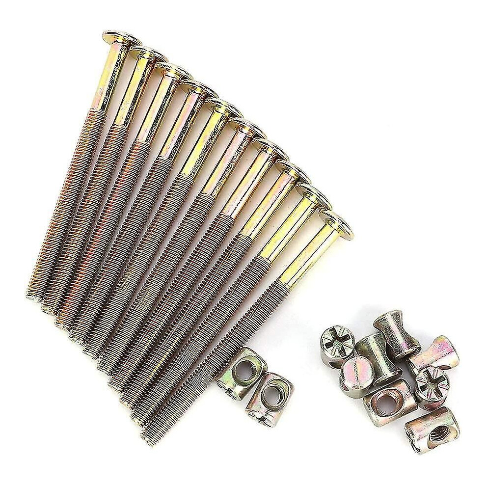 Sl M6 Bolt For Furniture, Hex Head Screws For Crib, Bunk Beds, Chairs (100Mm) Shisanq 8001419401459