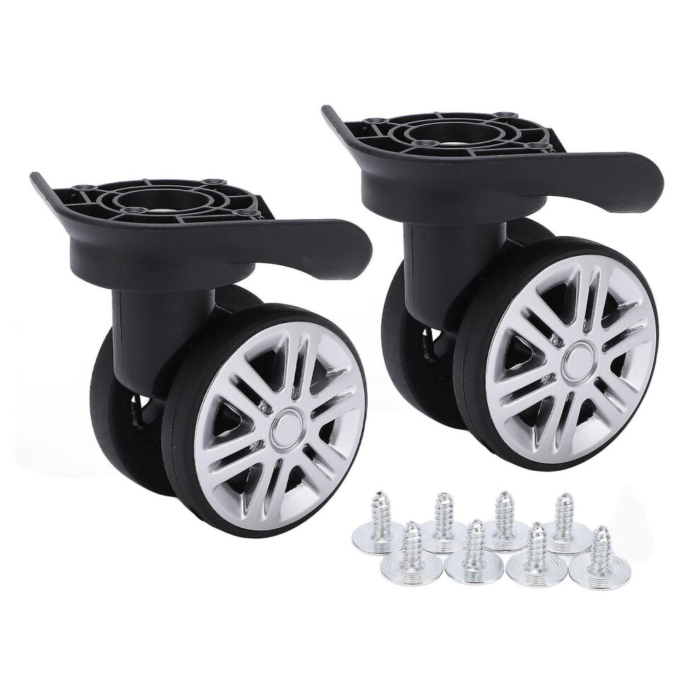 1 Pair Luggage Swivel Wheels Suitcase Swivel Casters Repalcement Mute Double Row Wheels 8168015125834