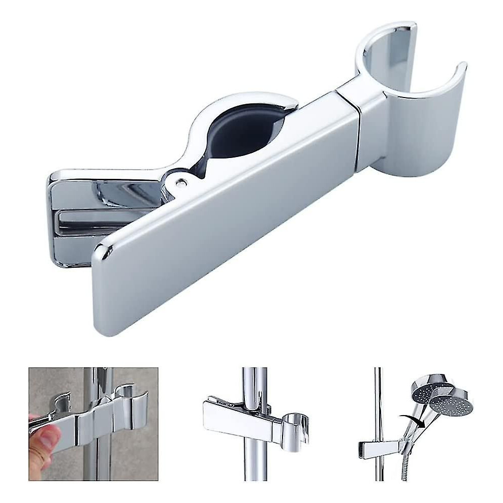 Shower Head Bracket - Adjustable Universal 18-25Mm Slide Bar - 45 Rotation Rail Holder 8377349388567