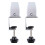 2 desk divider clips, mounting bracket for privacy screen, partition wall 1