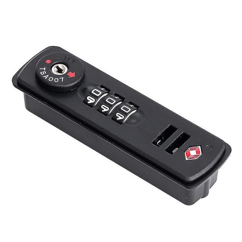 TSA007 3-Digit Combination Padlock for Luggage and Suitcases, Black 2