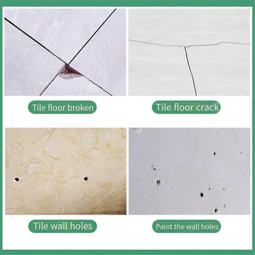 Ceramic Tile Repairing Tool Set for Scratch, Crack Fill, DIY Floor Repair 1