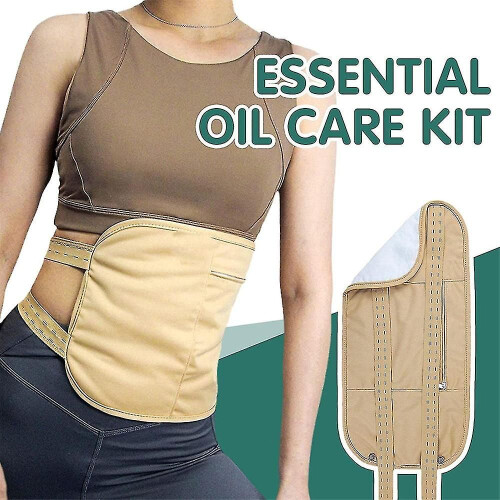 Reusable castor oil compress for liver detoxification, insomnia, constipation, and inflammation 1