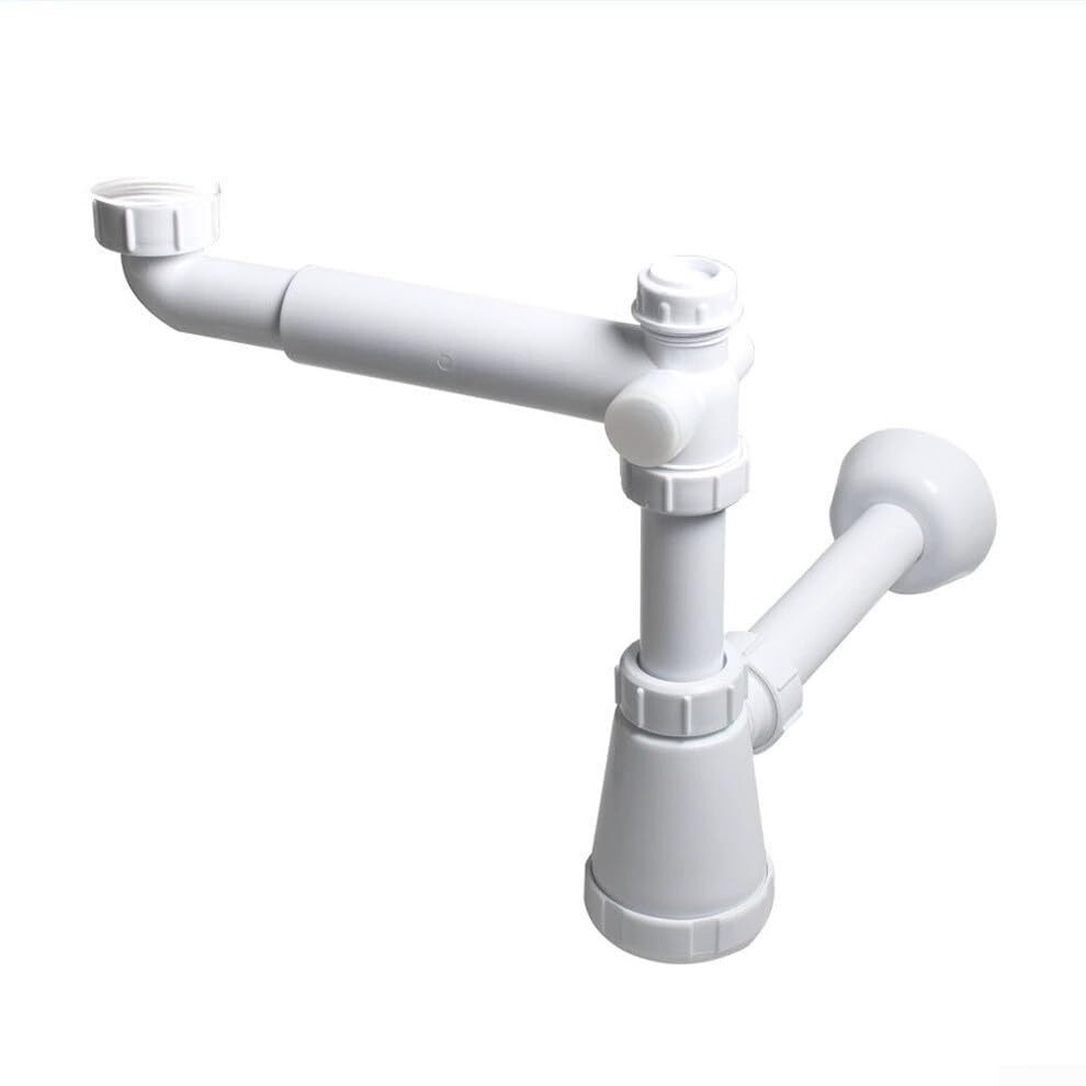 Wallmounted Drain Pipe For Sink, Drain Pipe With Integrated Odor Trap, Maintenance Service For Kitchen Sink 9347817965827
