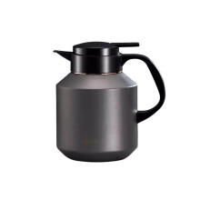 Thermal Coffee Carafe with Ceramic Liner, Large Capacity Insulated Tea Kettle, 48H Heat Retention, Silver