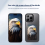 For iPhone 14 Pro Max Smart NFC Ink Screen DIY Display Phone Case Cover Black 8