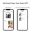 For iPhone 14 Pro Max Smart NFC Ink Screen DIY Display Phone Case Cover Black 15