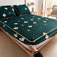 Mattress Topper AirPermeable Quilted Bed Pad Thickened Mattress Cover King Queen 200x220x30 Style 1 Fitted Sheet