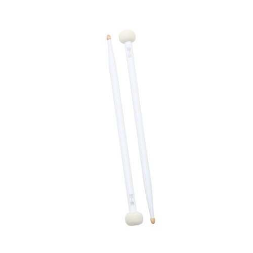 Double Sided Maple Drum Mallets, Felt Heads, 410mm, 99g 2
