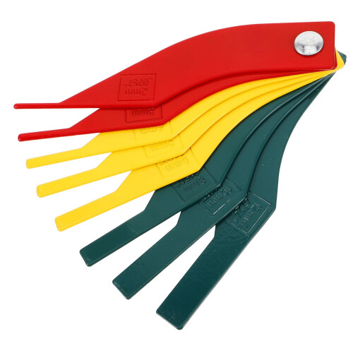 Brake load thickness ruler tools for measuring point brakes, brake lining measuring tool