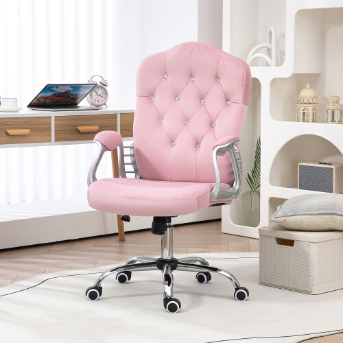 Vinsetto Vinsetto Home Office Chair with Adjustable Height Tilt Function Pink