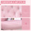 Vinsetto Vinsetto Home Office Chair with Adjustable Height Tilt Function Pink 4