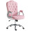 Vinsetto Vinsetto Home Office Chair with Adjustable Height Tilt Function Pink 2
