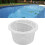 Pool sieve, integrated handle, easy to clean, reusable, durable, white. 3