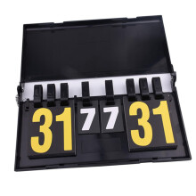 Portable Flip Scoreboard: Tabletop MultiSport Scoreboard For Soccer, Basketball, Volleyball Durable Manual Flipper