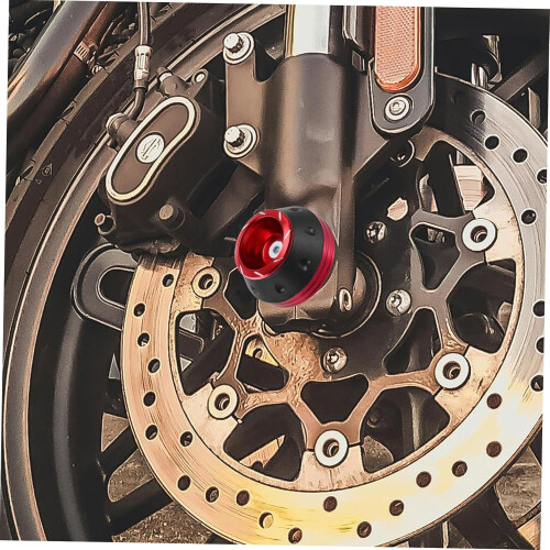 front fork slider lightweight steel scooter frame sliders crash mount red 2