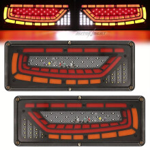 Feux arrière de camion de chantier Demon Eyes Premium, feux LED écoénergétiques et multifonctions pour remorque, bateau, pick-up, camping-car,