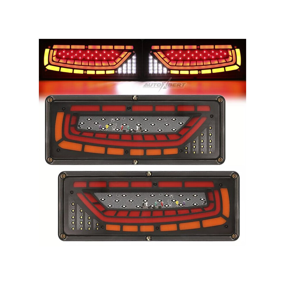 Demon Eyes Multifunctional Truck Tail S, Universal Fit Tail For Trailer, Boat, Pickup, Rv, With Waterproof Feature And Dynamic Flowing Light 9405630386141