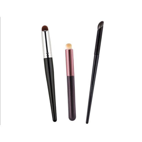 Πινέλο Highlighting Bronzer, Πινέλο Σκιάς, Στρογγυλά Πινέλα Μακιγιάζ Ματιών, 3 τεμάχια