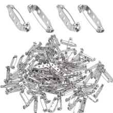 Essentiële benodigdheden voor het maken van sieraden, doe-het-zelf accessoires met platte achterkant, 3-gaats sluitspelden, duurzaam ijzeren