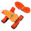 Decorative Carrot Shape Rabbit Leash Set Regulable for Small Pets M 1