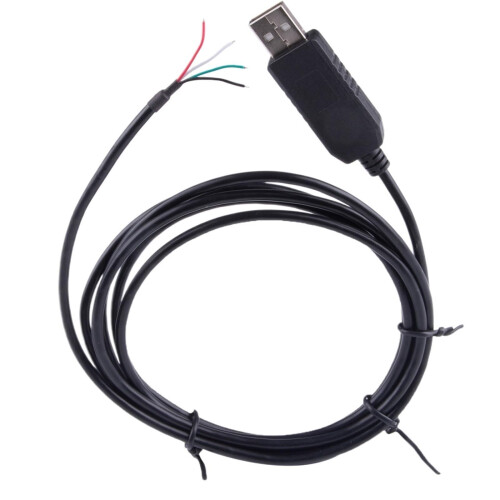 FT232RL USB RS232 Serial 4Wire Communication Cable with Bare Wire End, Compatible with USBRS232WE 6FT