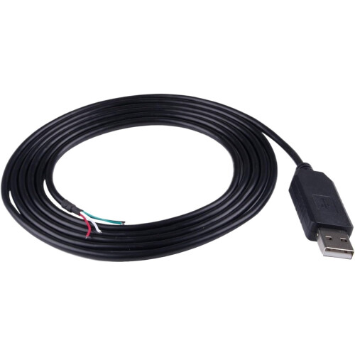 FT232RL USB RS232 Serial 4Wire Communication Cable with Bare Wire End, Compatible with USBRS232WE 6FT 2