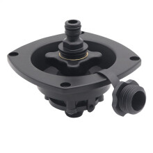 RV Water Inlet with Cover, City Water Connector for RV Camping Car Water Inlet Plug for Hose Connector Trailer RV Black