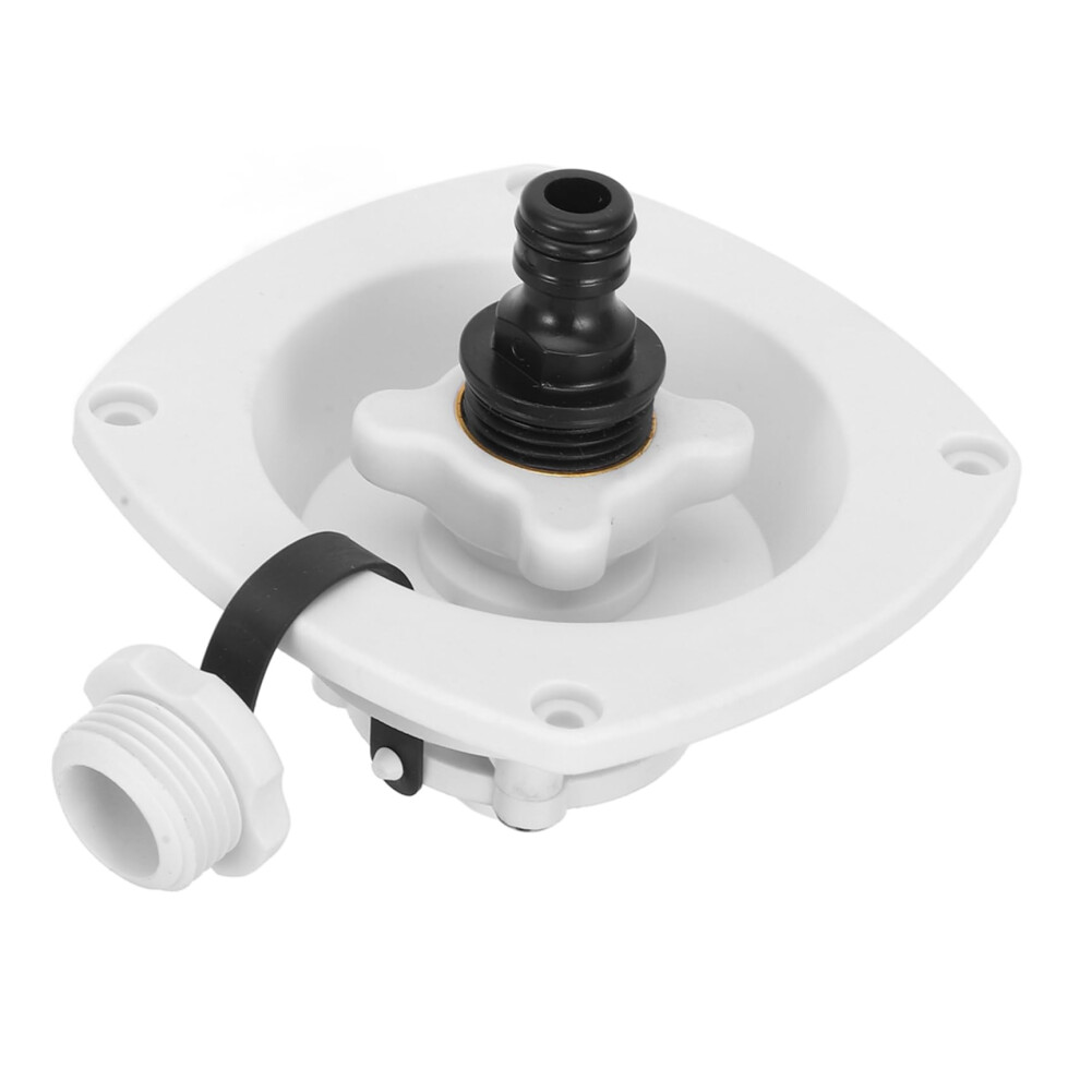 Water Tank Mouth Rotatable With Lid Motorhome Water Inlet Rv Parts Pp White 9347817967920