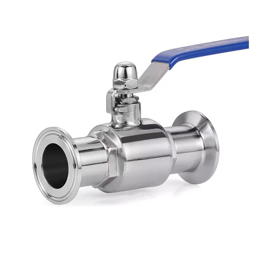 38Mm Od Tri Clamp 304 Stainless Steel Ball Valve With 50.5Mm Ferrule Leakproof Seal 9382693846709