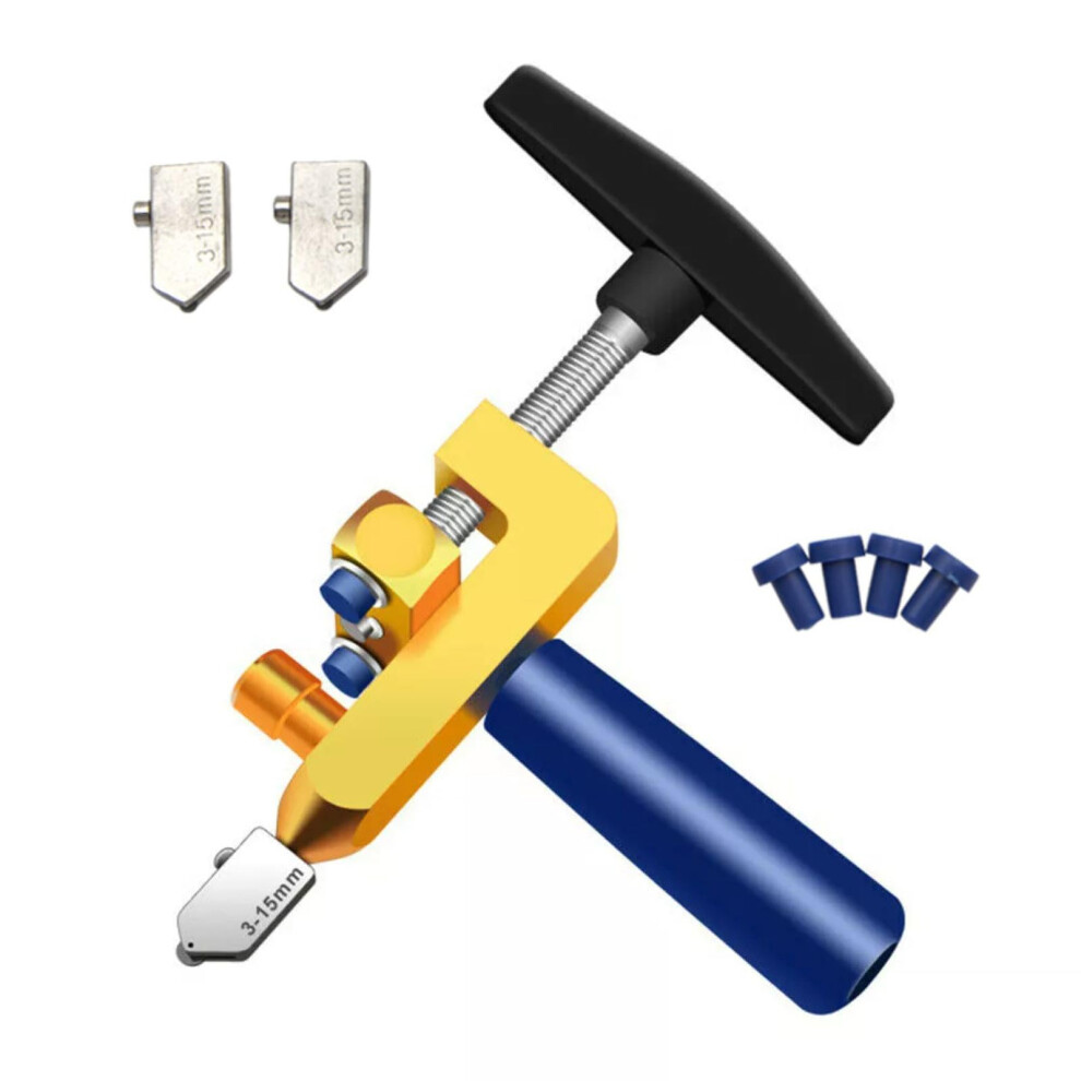 2In1 Ceramic Tile Glass Cutter Breaker Alloy Cutter Heads Shims Ergonomic Grip Manual Hand Tool For Home Use 9189345335716