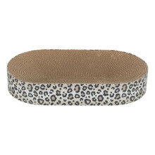 Lit griffoir - TRIXIE - LEO - Karton - 63 x 10 x 35 cm - Creme mit Leopardenmuster