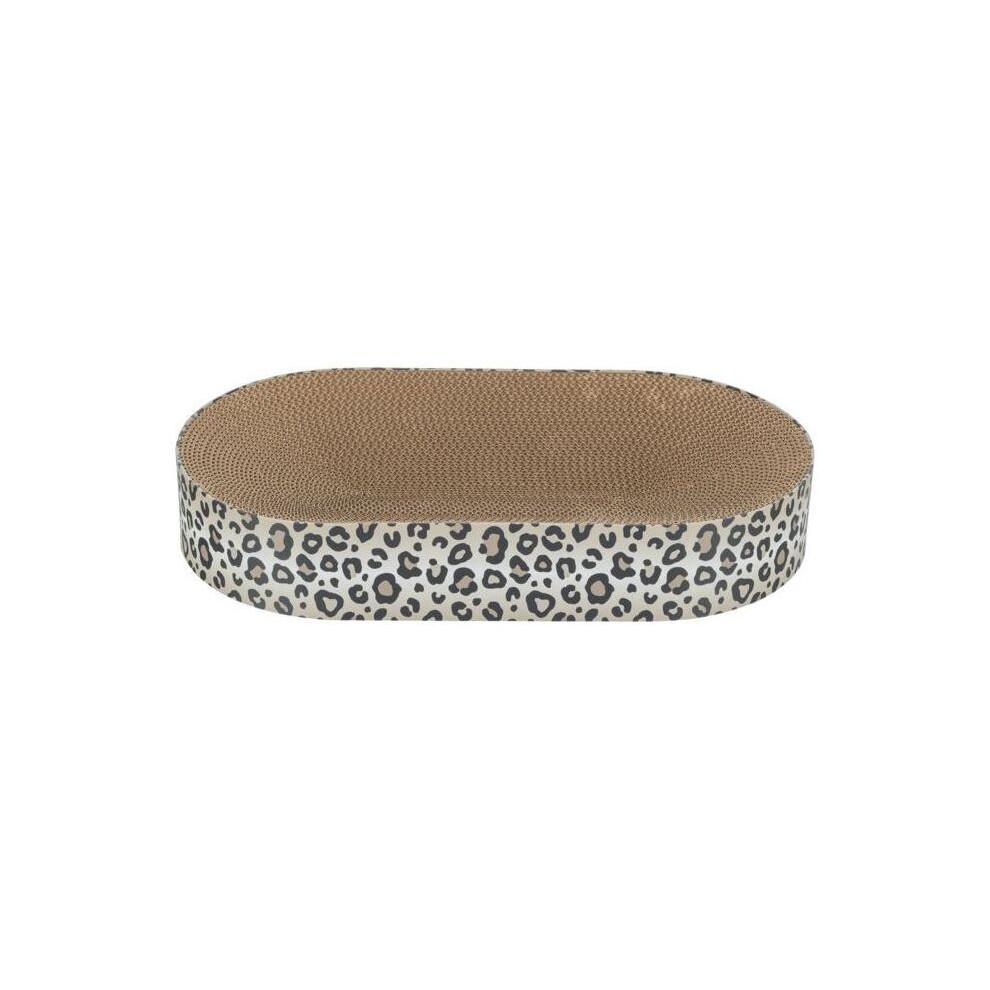 Photos - Other for Cats Trixie Cat scratching post -  - LEO - Carton - 63 x 10 x 35 cm - Cream leopard print 