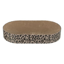 Lit Kratzbaum - TRIXIE - LEO - Karton - 63 x 10 x 35 cm - Braun mit Leopardenmuster