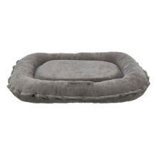 Hundekissen - TRIXIE - Vital LENNOX - Chenille-Stoff - Oval - 90 x 70 cm - Grau
