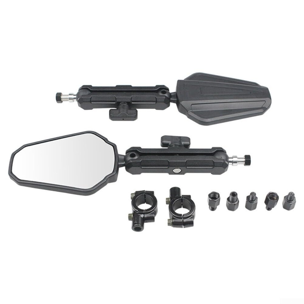 Motorcycle Rearview Mirrors 360 Adjustable Wideangle Convex Lens Abs Aluminum Alloy Universal 9382693847300