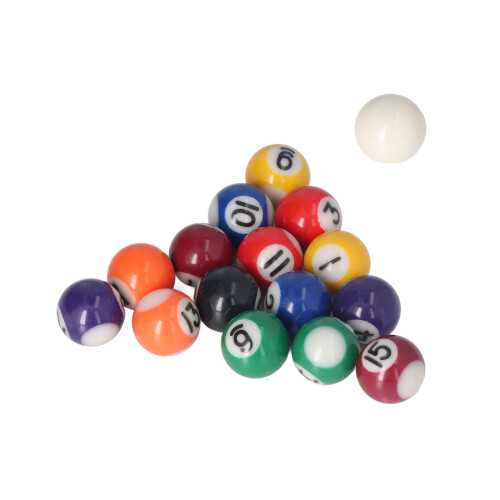 25mm Mini Billard Ball Komplette 16 Bälle Set 1