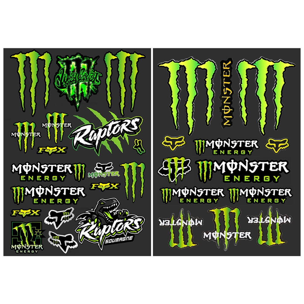 Motorcycle Helmet Stickers, Monster Energy Sticker, Motocross, Suitable For Helmet Enthusiasts 9382693659118