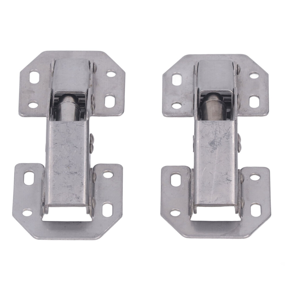 2 Set Zinc Alloy 4 Inch Cupboard Hinges Nickel Plated For Wardrobe Doors 3081373337877