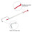 Brake rotor indicator, disc brake load measuring instrument, 045 mm thickness ruler 3