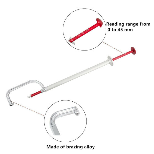 Brake rotor indicator, disc brake load measuring instrument, 045 mm thickness ruler 2